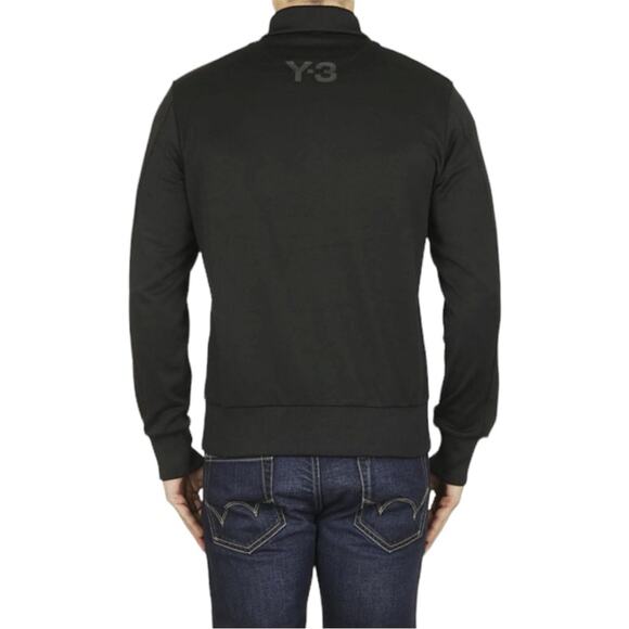Y-3 Adidas Classic Rear Logo Print Black Men's Zip Up Jacket M - Picture 1 of 11